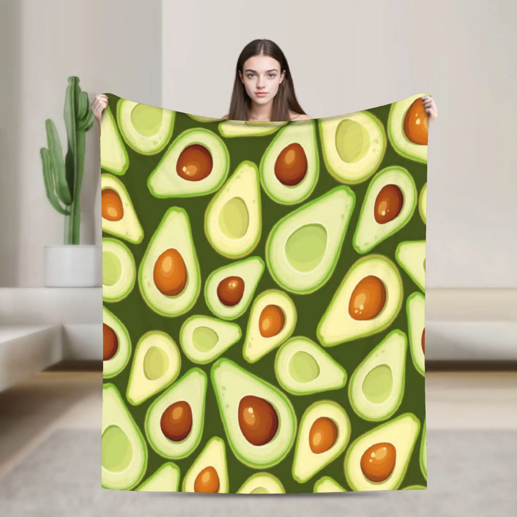 Cute Fruit Vegetable Flannel Blanket Spring  Warm Soft Bedding Throws for Girls Boys Couch Chair Bedspread Sofa Bed Cover