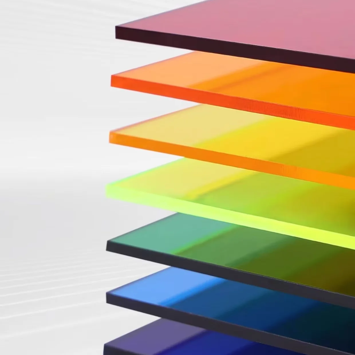 Wholesale Custom Sizes Extruded Acrylic Sheets 5mm Mirror Surface Colorful Board for Outdoor Craft Lighting Printing