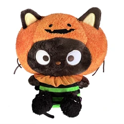 Halloween Pumpkin Chococat Plush Doll Soft Toy Kawaii Cartoon Black Cat Stuffed Animals Kids Toys for Girls Chidren Gift