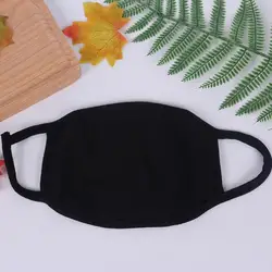 Black Cotton Mask Cycling Windproof Unisex Face Mask Soft Cotton Outdoor Riding Breathable Safety Mask