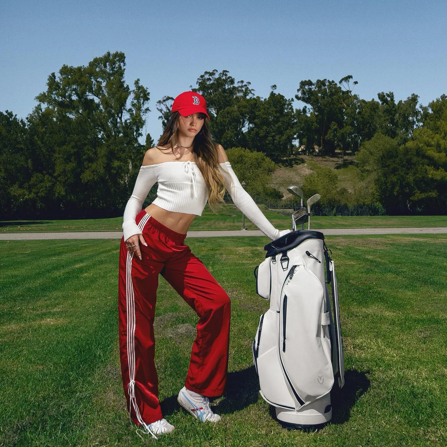 ฤดูใบไม้ผลิและฤดูใบไม้ร่วงผู้หญิง Bow Tie Casual กางเกงใหม่หลวมตรงกีฬาเอวสูงขากว้างกางเกงยาว