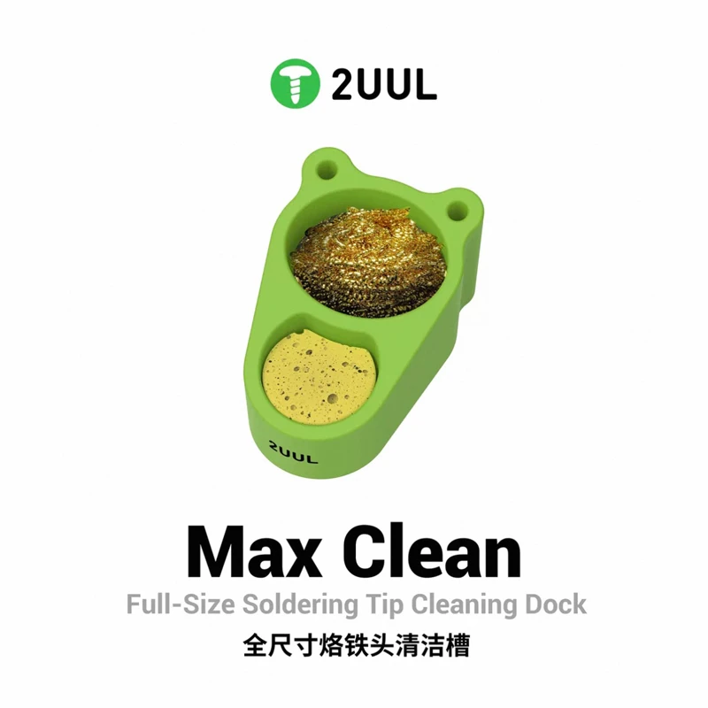 2UUL полноразмерный слот для очистки наконечника паяльника, паяльник, распайка медной проволоки, катушка, губка, очиститель нагревательного сердечника