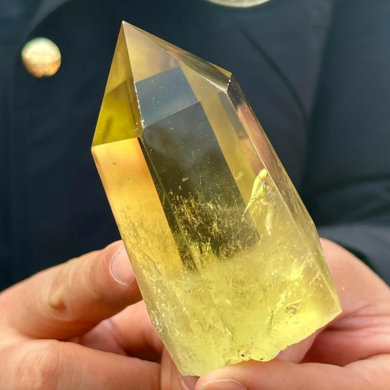 Obelisk Topaz Quartz Pillars Healing, Natural Citrine, Smoky Crystal