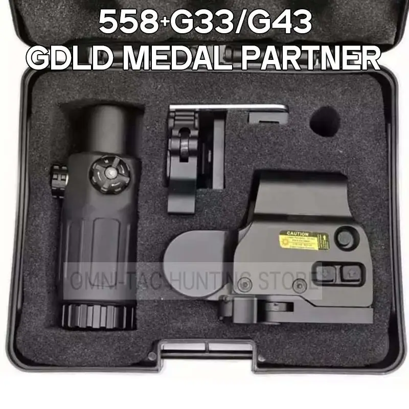 التكتيكية G33 G43 3X المكبر نطاق البصر للطي الجانب الوجه G45 5X المكبرات ل 558 556 553 المجسم منعكس ريد دوت مشاهد