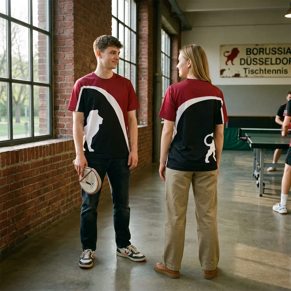 Breathable Quick Drying Table Tennis T-Shirt Round Neck Jersey Professional Team Style Parent-Child Matching Athletic Sportswear