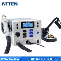 ATTEN ST-862D Update Version ST-8902D 1300W 2 IN 1 Digital Rework Station Hot Air Gun 90W Soldering Iron Solder Station 110/220V
