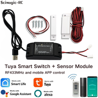 Tuya Smart WiFi Universal Garage Door Opener Controller RF 433 Control Open & Close by Phone APP Compatible Alexa&Google Home