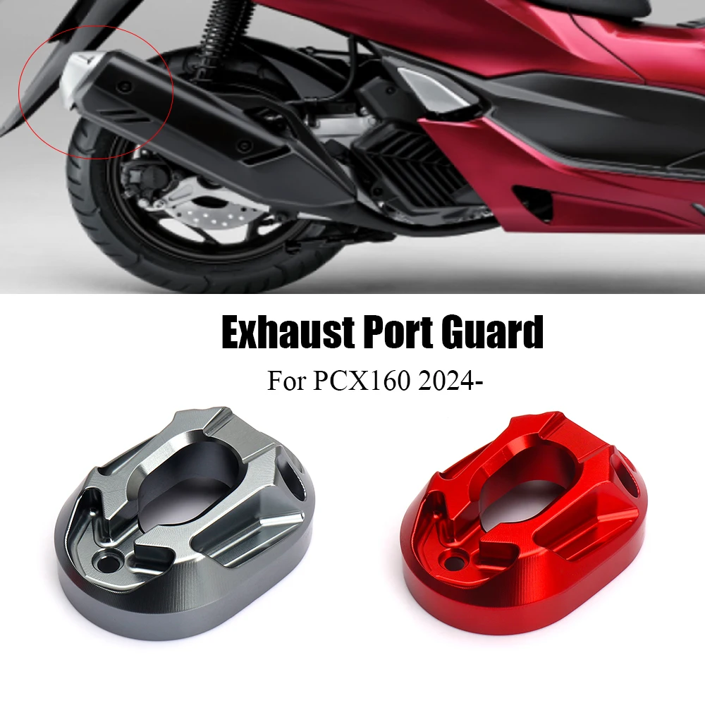 

Motorcycle Accessories Exhaust Pipe Protection Guard Cover Port Protective For Honda PCX160 PCX 160 2021 2022 2023 2024