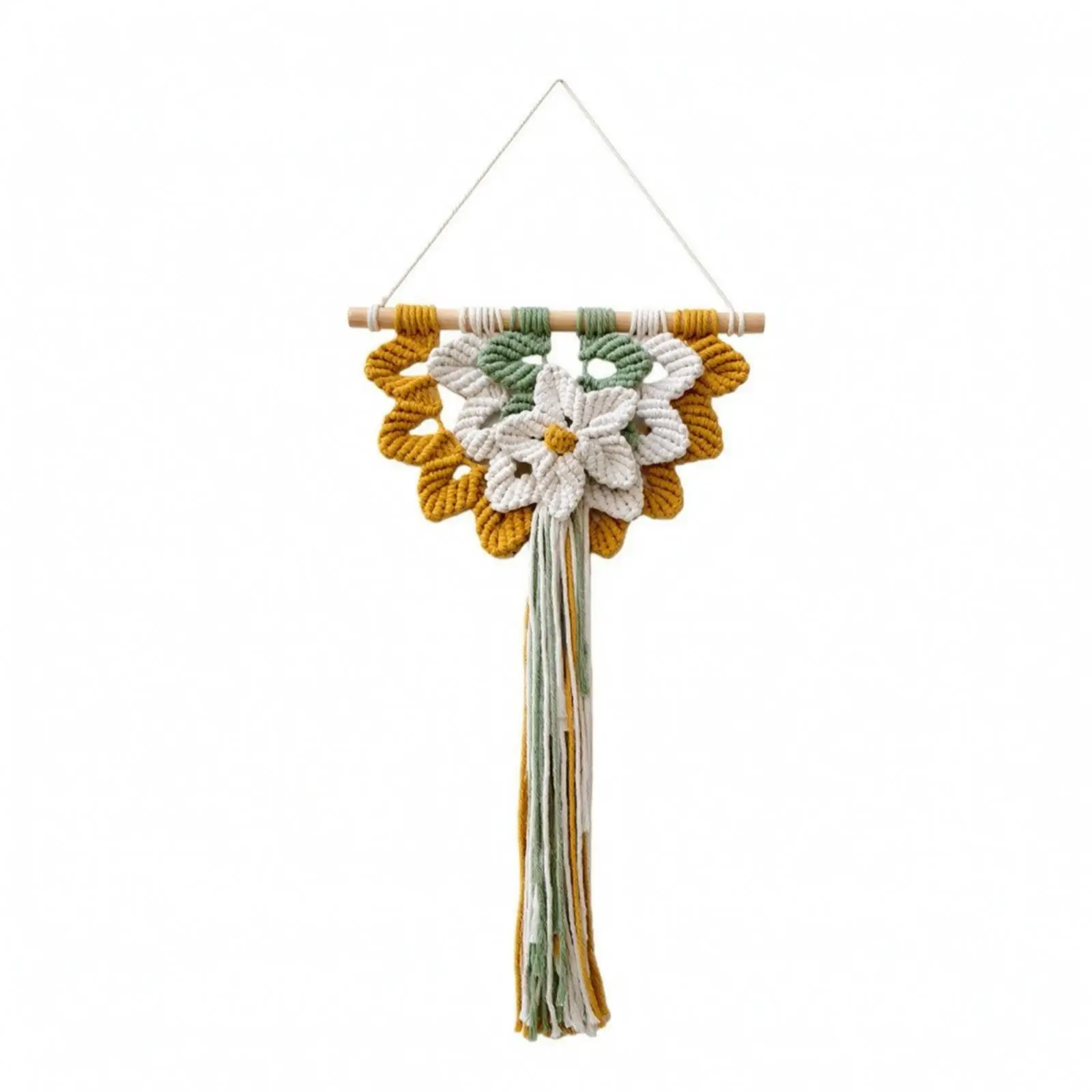 Wall Tapestry Handmade Macrame Wall Hanging Woven Macrame Tapestry for Living Room, Bedroom, Reading Corner
