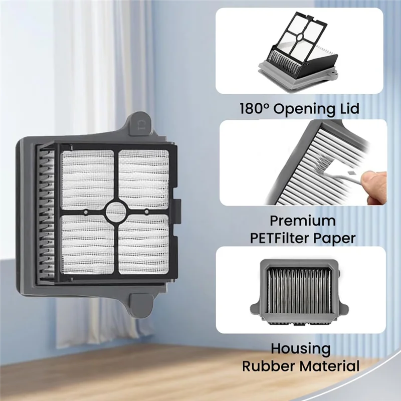 AT28-Hepa filtro rolo escova para tineco piso um s6/s7 pro kit de acessórios aspirador pó seco molhado