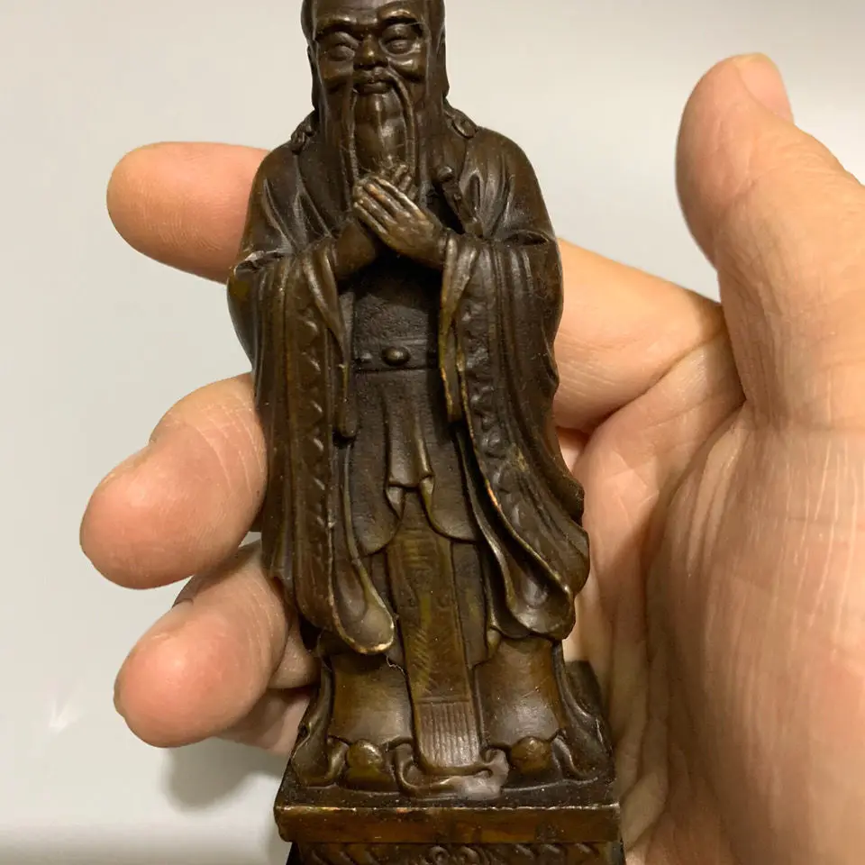 Confucius Antique Bronze Collection This type of pulp is dry, the shape is correct, exquisite