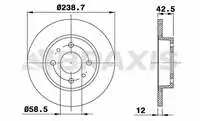 Store code: AE0593 interior brake disc mirror for LADA SAMARA