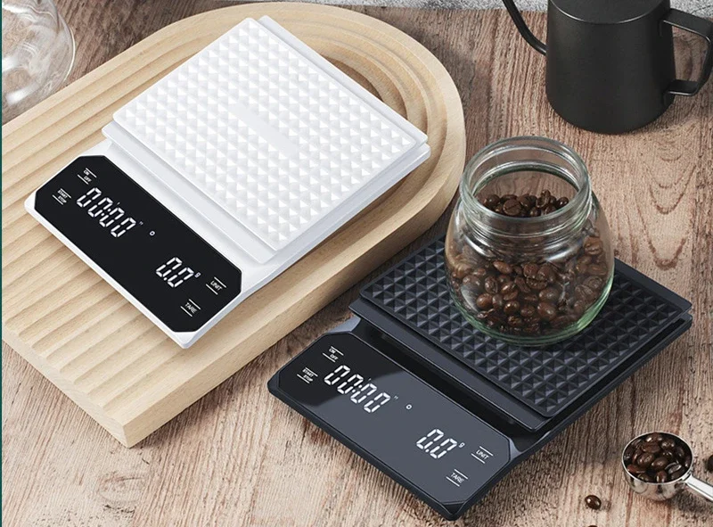 

Hand brewed coffee scale High precision timing home Commercial kitchen Electronic scale Small food baking Mini gram scale