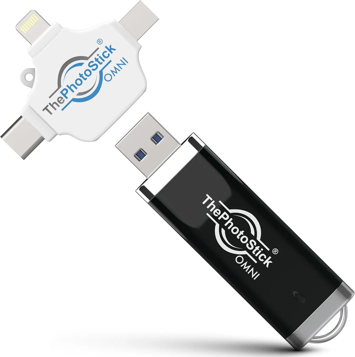 

USB-флеш-накопитель и карта памяти на 128 ГБ для iPhone, Android, Mac и ПК – многопортовое резервное копирование для хранения и передачи фотографий и видео