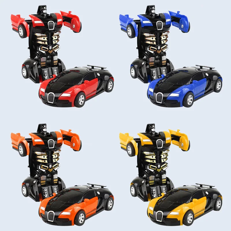 

1Pcs Collision Deformed Vehicle Deformation Car Toys Transform Robot Plastic Model Car Funny Toy Boys Amazing Gifts Kid Toy