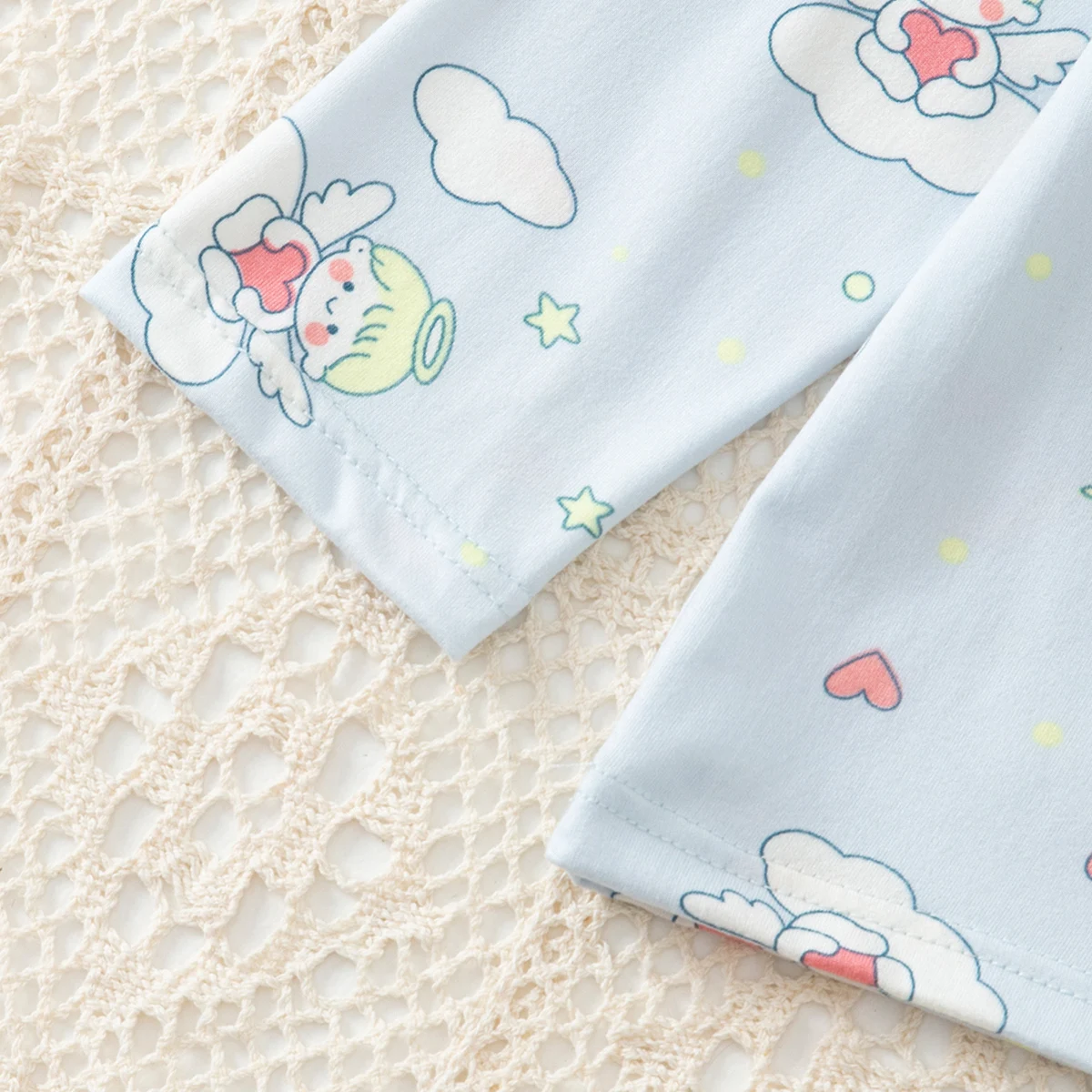 2-teiliges Herbst-Set für Kinder, bestehend aus einer langärmligen Hose mit niedlichem Cartoon-Motiv, für Jungen und Mädchen, bequem und vielseitig einsetzbar als Freizeitkleidung für zu Hause. – Detail 22
