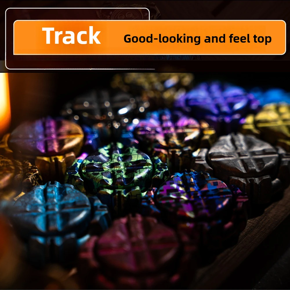 لعبة تخفيف التوتر المعدنية الميكانيكية المنحنية ذات تسعة أيدي EDC #1