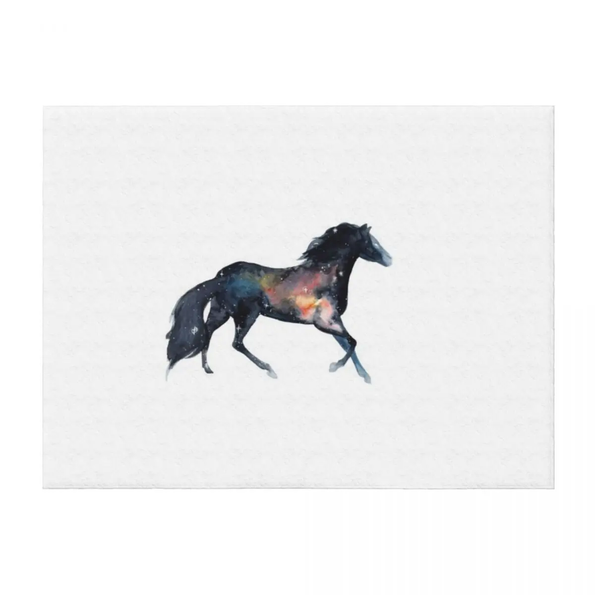 

Galactic Horse Throw Blanket Sleeping Bag Shaggy Decorative Sofa Sofa Throw Blankets