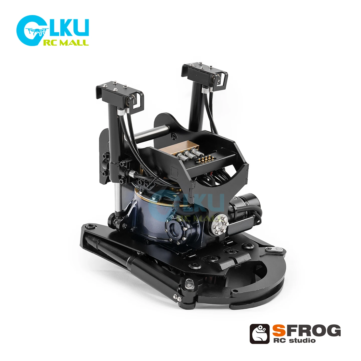 

S Frog 1/14E400 Высходная модель экскаватора Специальное обновление с быстросъемным поворотом 360° ° Вращающийся и наклонный гидравлический запястье