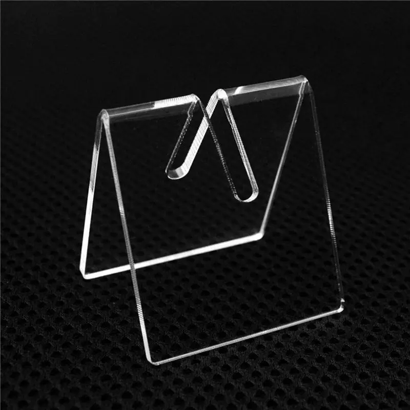 ABFU-80PCS Clear Acrylic Knife Blade Display Stand Holders Folding Knife Display Stand Holder Pocket Knives Showcase Rack