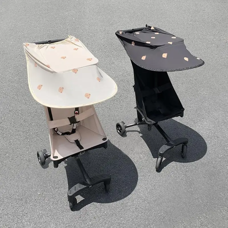 Breathable Baby Carriage Sun Canopy Adjustable Infant Pram Sunshade with Tear Resistant for Outdoor A2UB