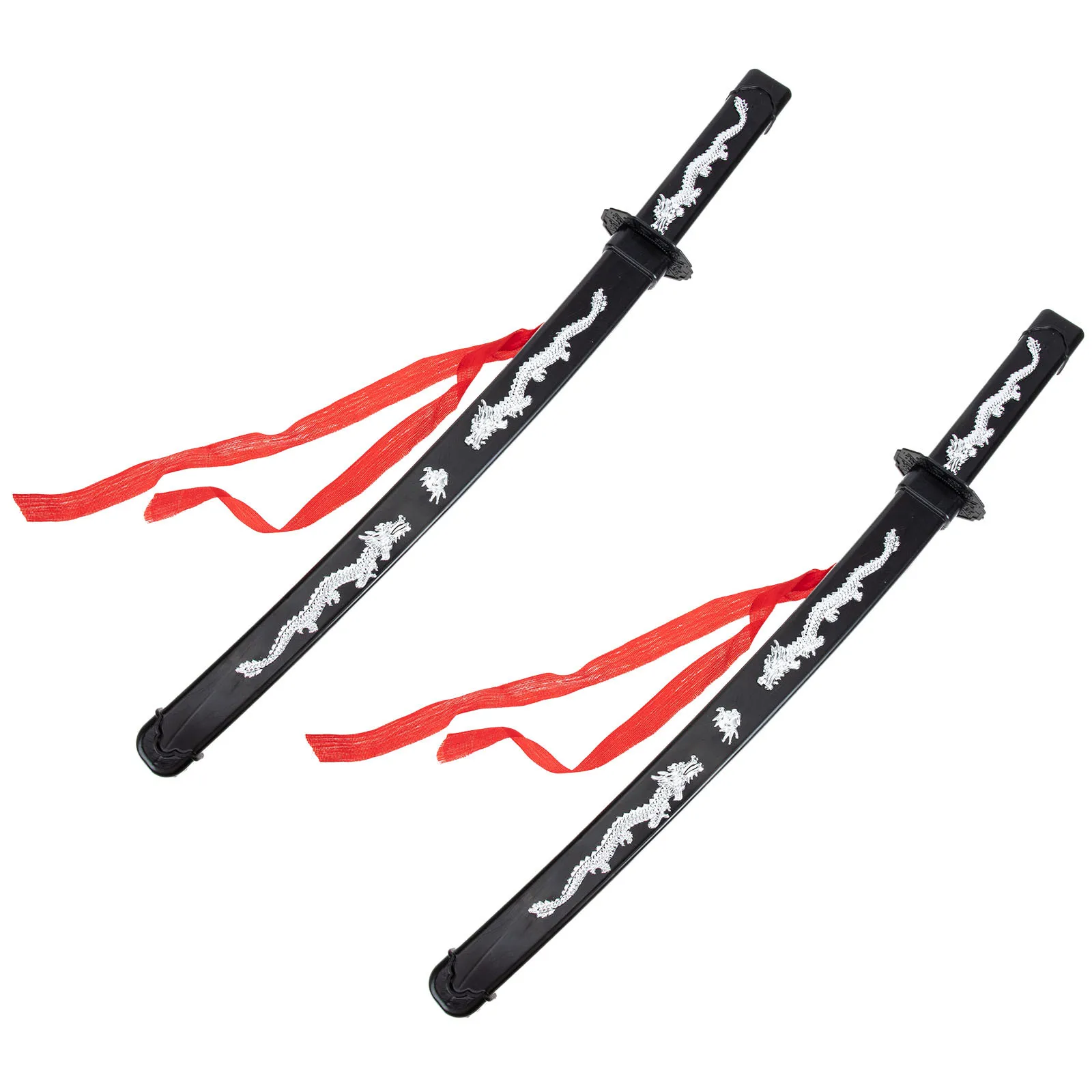 2 قطعة من البلاستيك المحاكاة الإبداعية للأطفال تأثيري الدعائم رائعة اليابانية السيف للعب الأطفال متعة #1