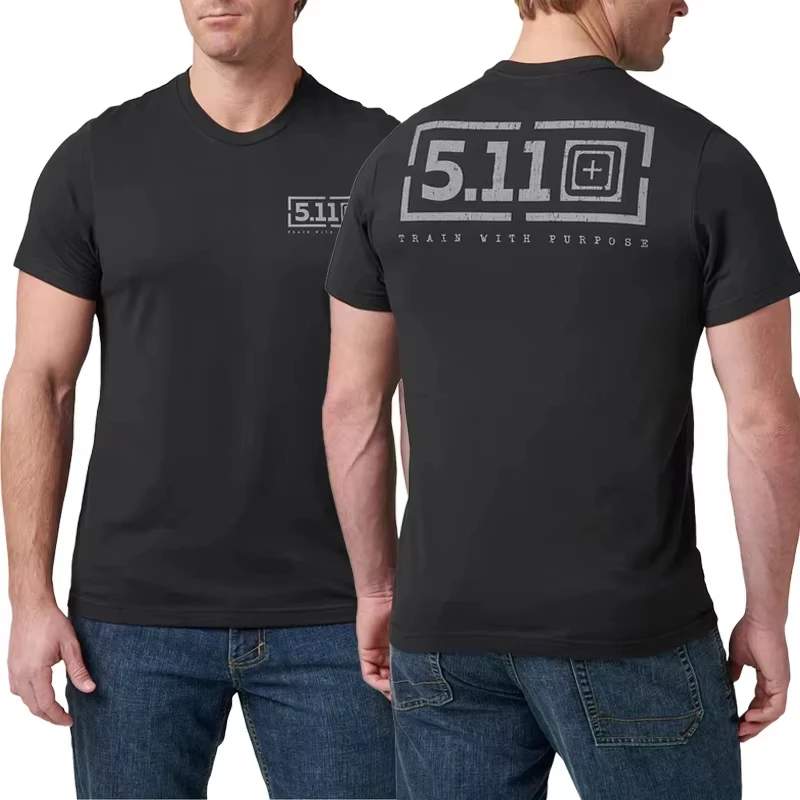 

5.11 CSI тактическая хлопковая футболка с графическим рисунком унисекс для мужчин и женщин, летняя футболка с коротким рукавом, роскошный топ, модная брендовая повседневная футболка-бестселлер