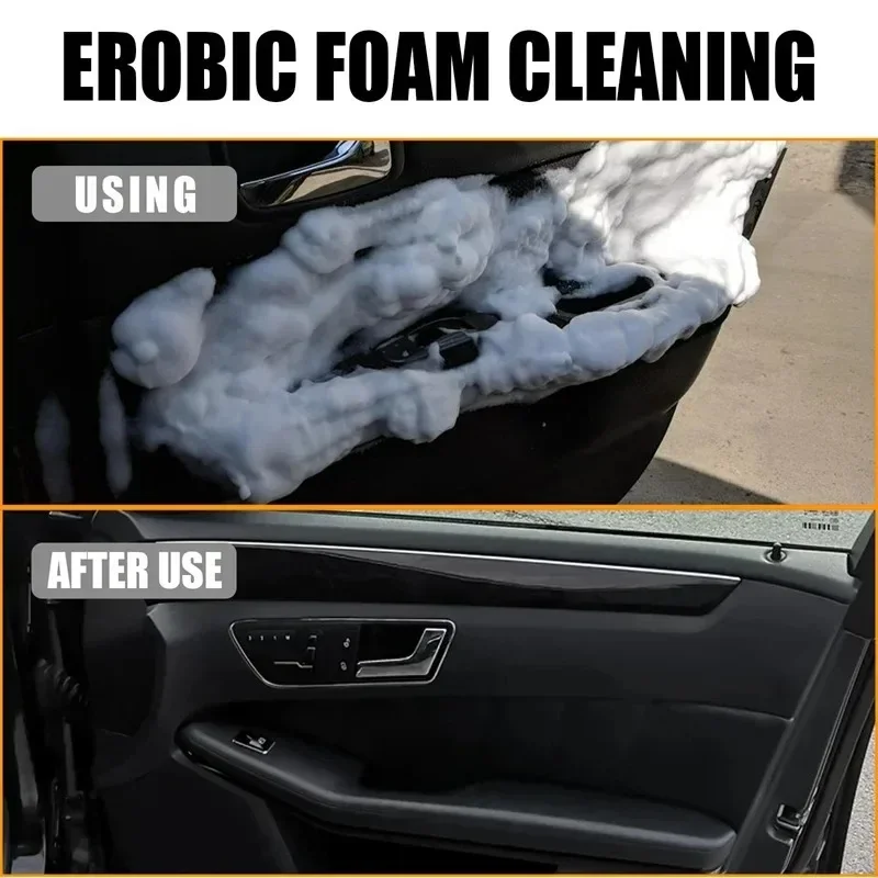 Multifunctional Foam Cleaner Car Interior Stain Removal and Cleaning Leather Seat Foam Cleaner Spray Foam Maintenance Wash Car