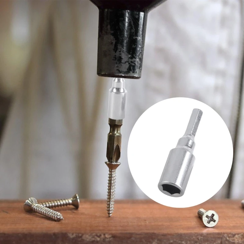 Presa adattatore trasduttore esagonale da 4 mm a 6,35 mm magnetica per utensili manuali per punte da trapano per cacciavite