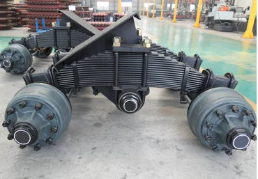 32T New Bogie Suspension with 2 BPW Axle 16T Semi Trailer Axle Trailerparts & Accessories