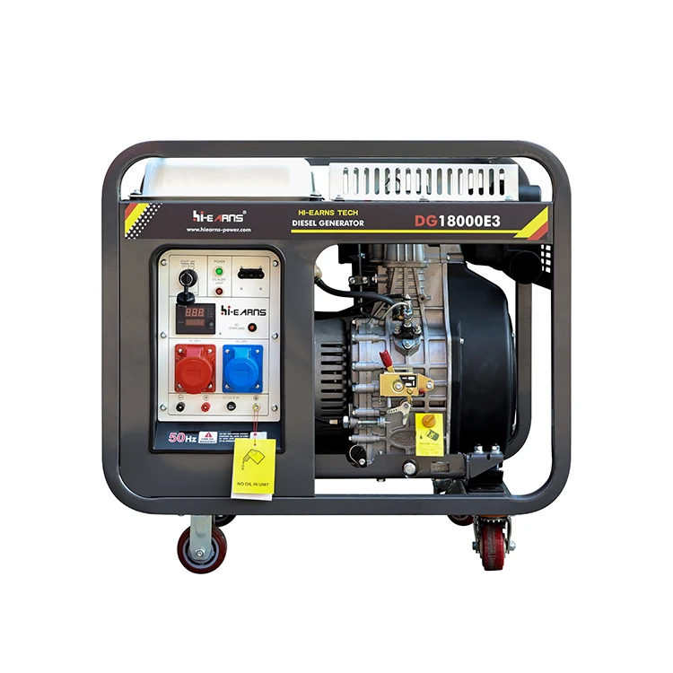 12kw Open Fram Style Diesel Generator With Single Cylinder Diesel Engine