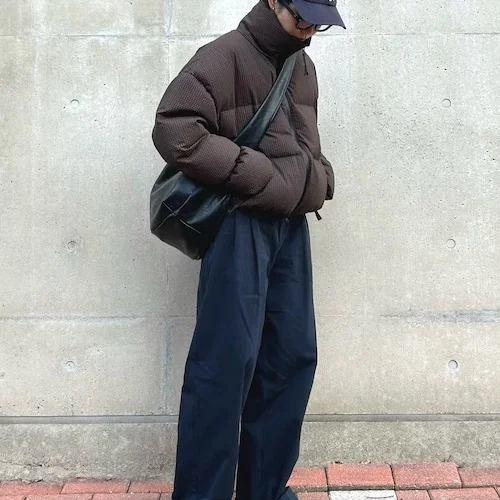 دافئ ريترو عادية ort عالية الياقة الصغيرة مربع معرف تصميم أسفل Jaet TODAYFUL العلامة التجارية Thiened طويلة Sve سستة إغلاق #4