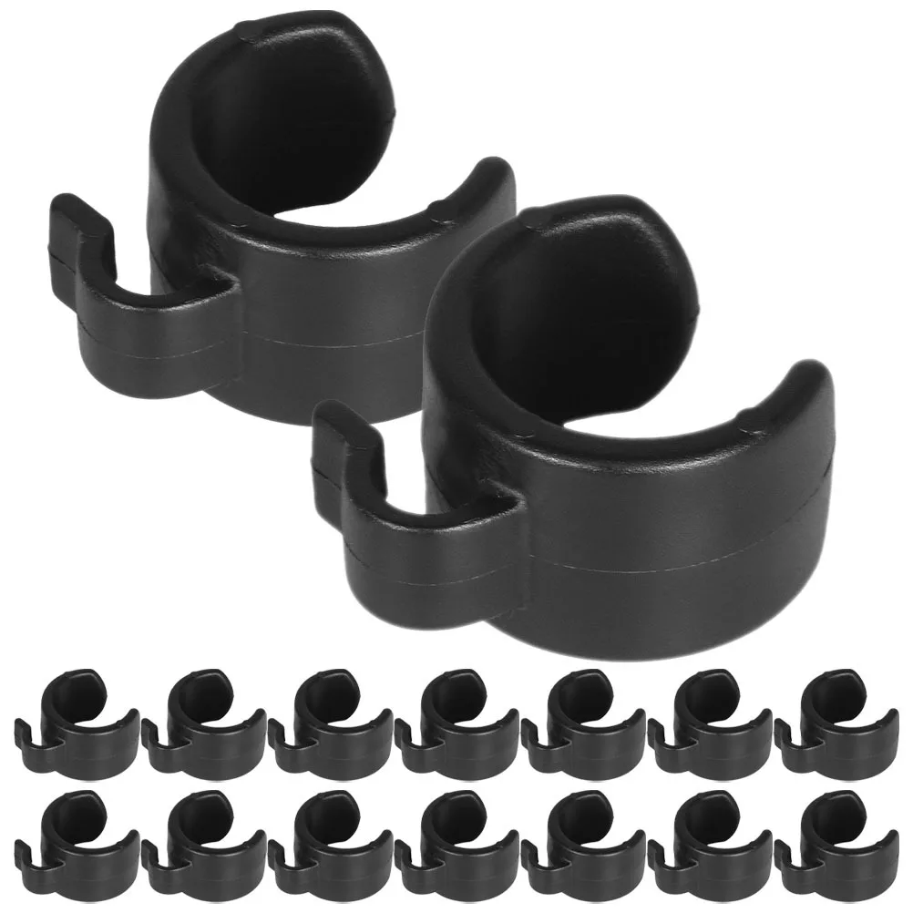 

25Pcs Microphone Stand Clips Plastic Cable Holders for Mic Stands Stage Lights Keyboard Trays Cable Management Organizer Clip