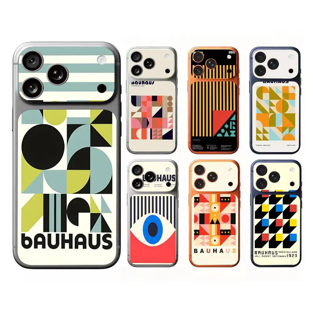 Abstract B-Bauhaus Geometric Art For IPhone 17 Pro/17 Pro Max Protective Film For Back, Camera(Not Phone Case)