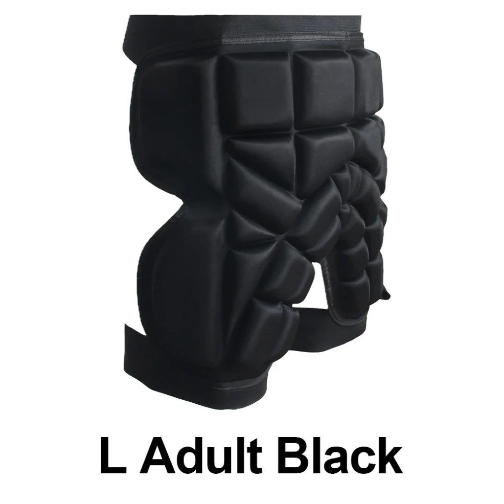 شورت مبطن للورك للجنسين، وسادة حماية من مادة EVA مضادة للسقوط، واقي سميك للورك قابل للتعديل للبالغين والأطفال والتزلج