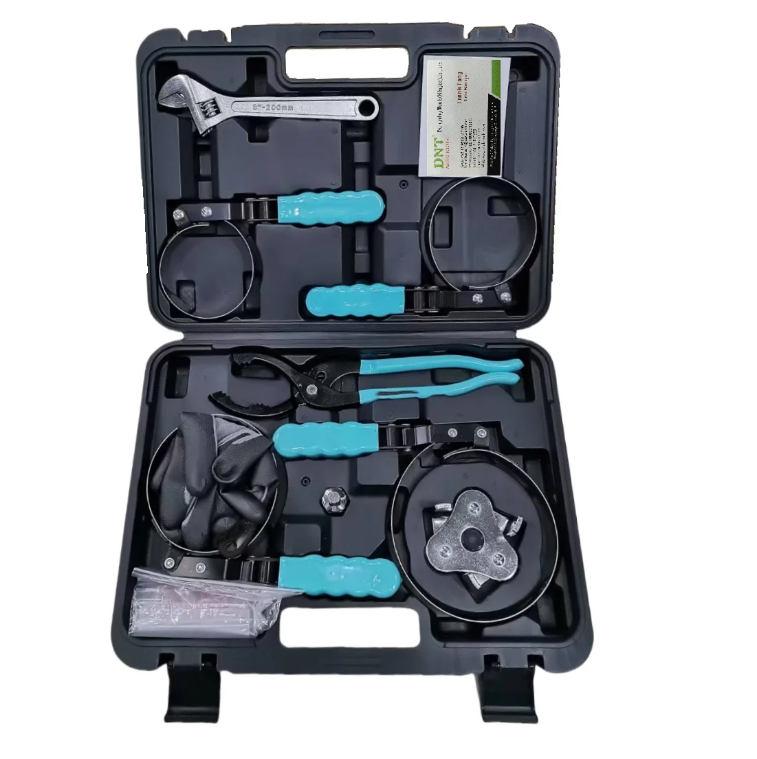 

Stock for Sale 12pcs Swivel Oil Filter Wrench Set 2" to 5-1/4\" with Adjustable Oil Filter Pliers with Oil Drain Plug Gasket