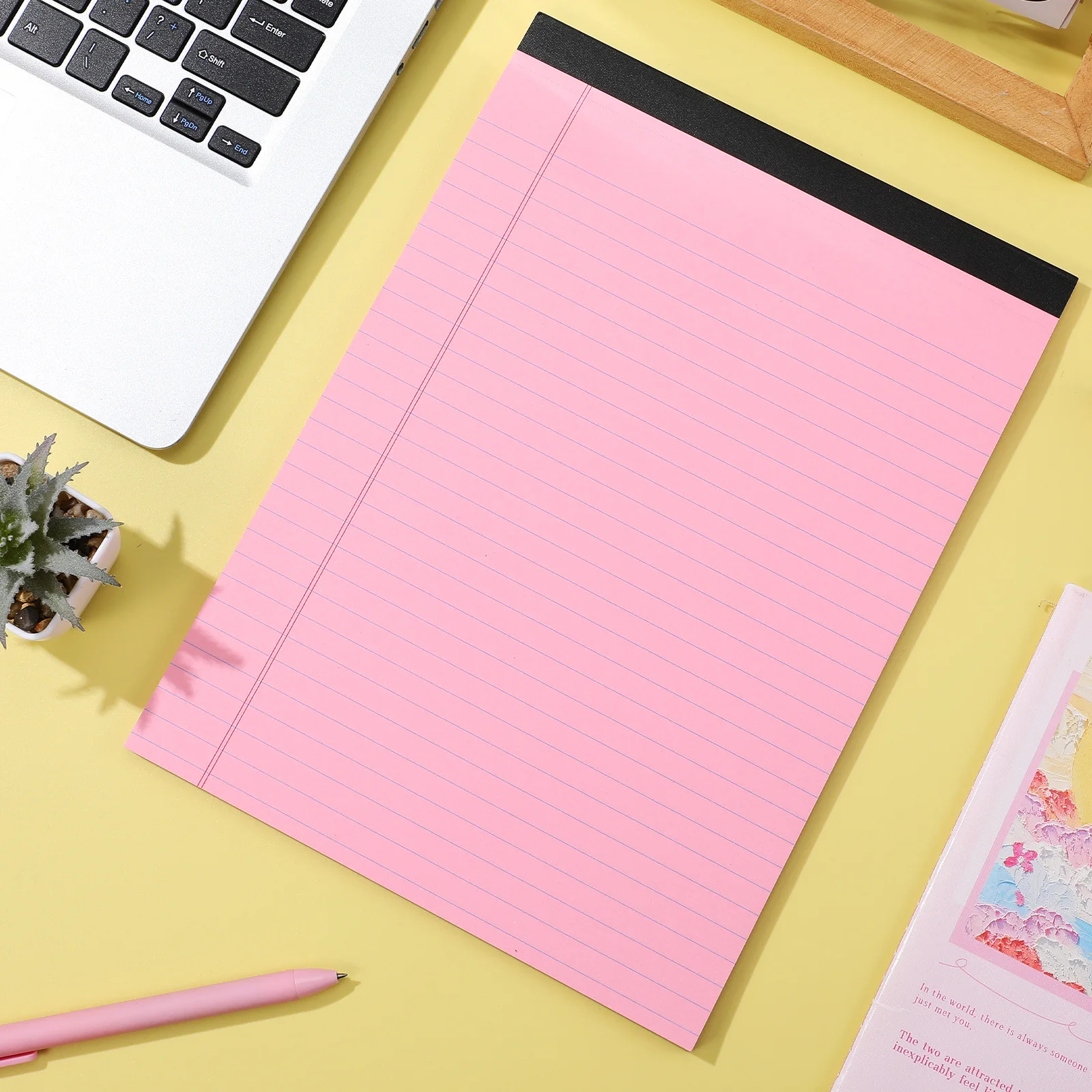 

6Pcs Elegant Notepads Colorful Covers Smooth Writing Minimal Ink Bleed Ample Pages Portable Design Desk Accessories Office