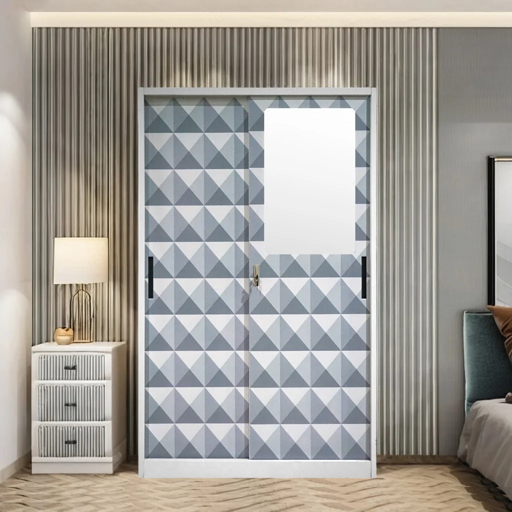 for Modern Style High Quality Custom Printed Waterproof Metal Closet Storage Steel Wardrobe Foldable-for Bedroom Living Room Gym