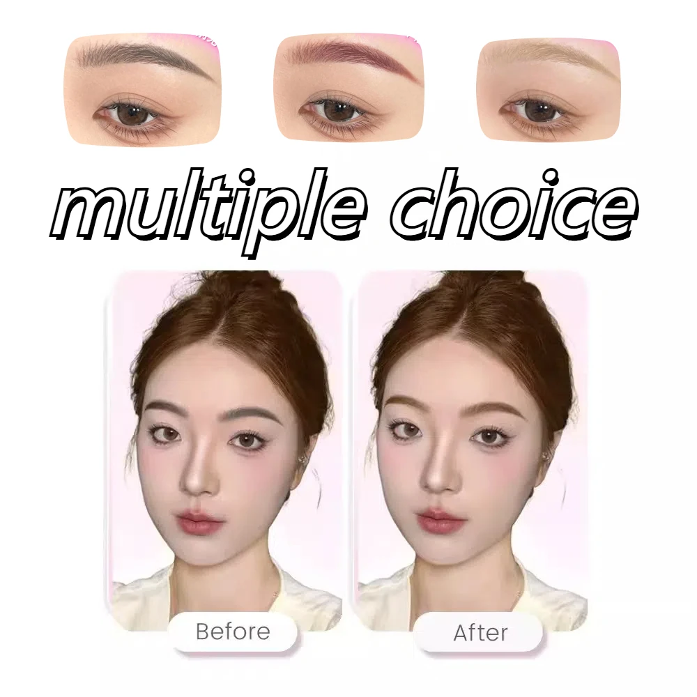 NEIYOU Eyebrow Tint Sweatproof Long-lasting Non-fading Wild Eyebrows Light Brown Styling Gel Eyebrow Staining Cream Makeup