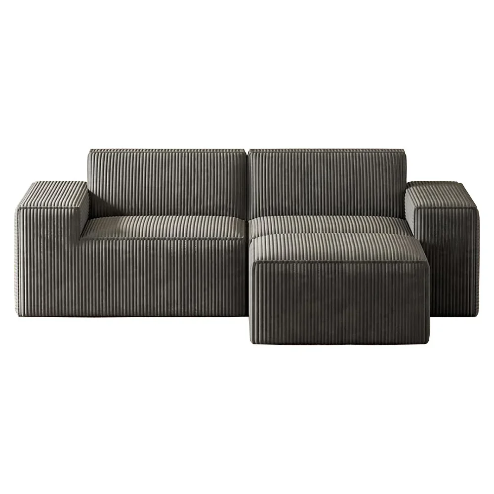 

Rebound compression backrest footstool, comfortable, multi-person combination sofa