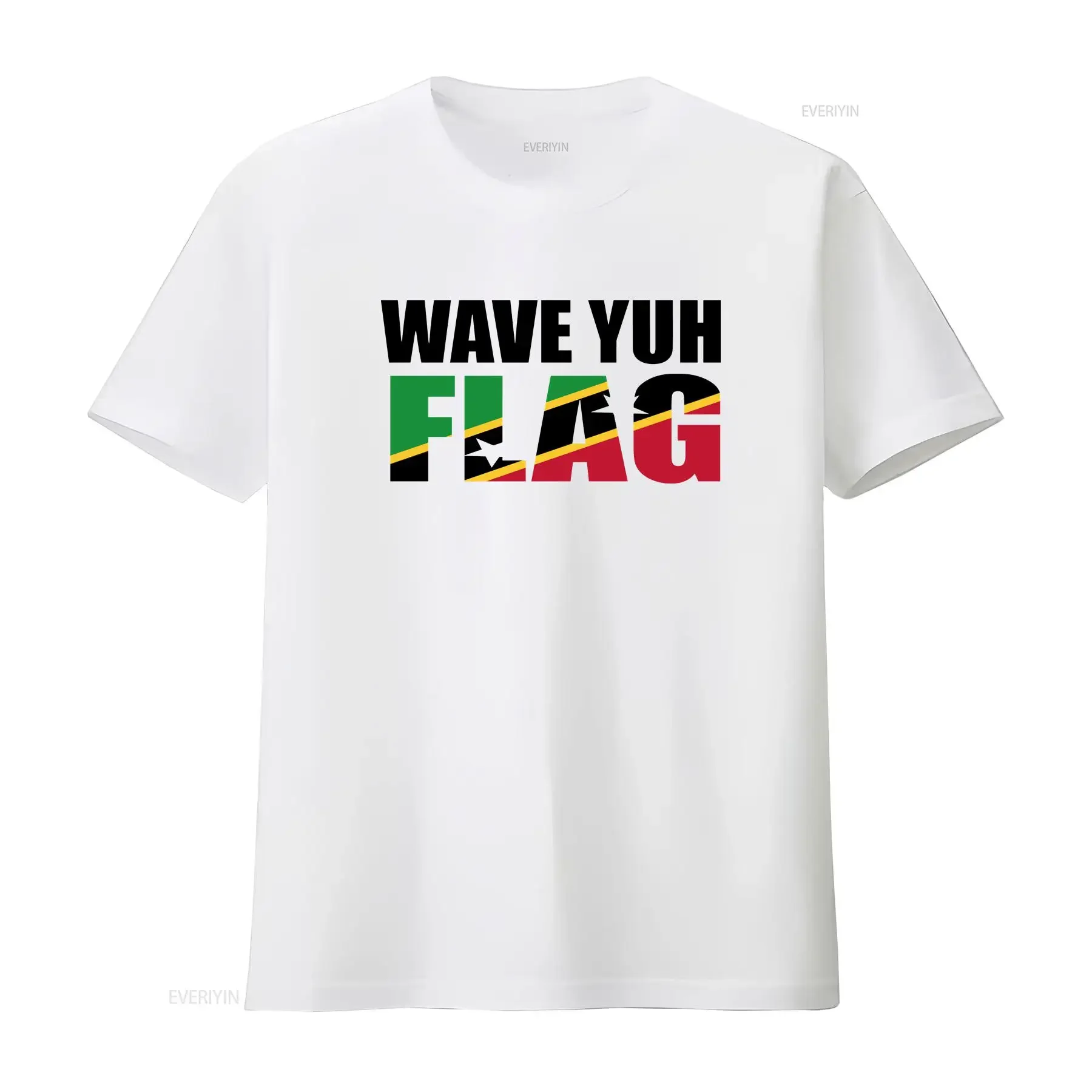 St Kitts T Shirt Fete and Nevis Soca Saint Flag Island Music long or short sleeves vintage Washed Casual fashion Stylish