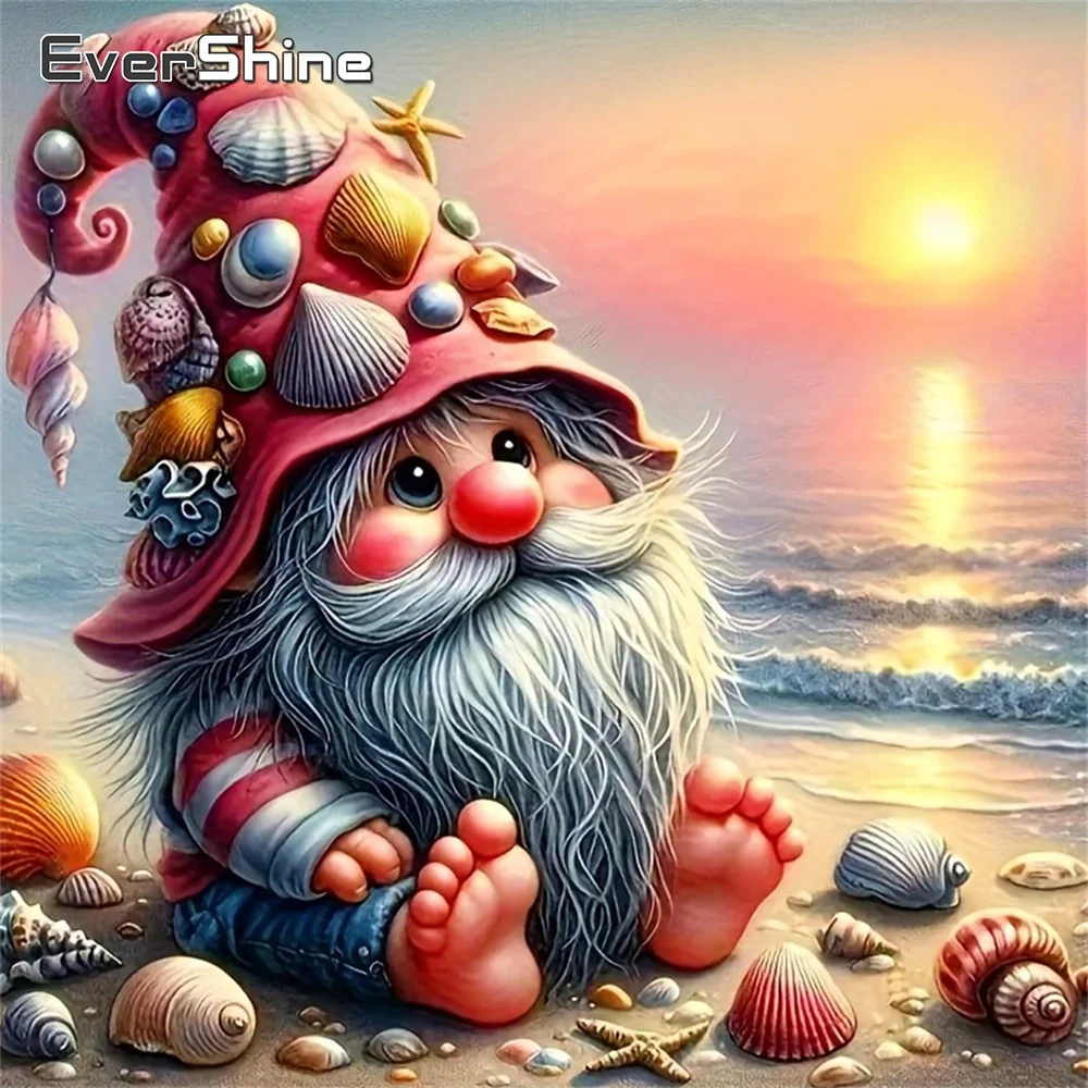 Evershine Zwerg Diamant Malerei Cartoon Porträt Bild Von Strass Stickerei Meer DIY Mosaik Shell Handwerk