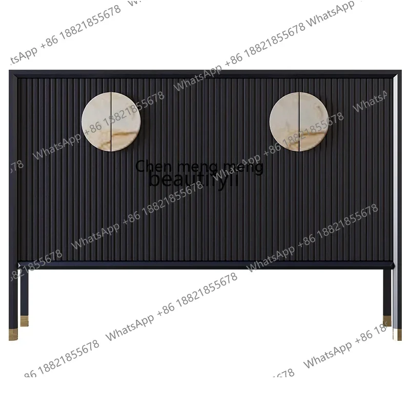 

D178 YY New Chinese shoe cabinet modern zen entrance foyer locker light luxury decorative cabinet