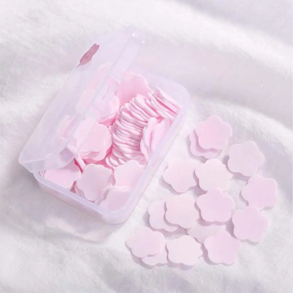 Portable Soap Papers Flower Shape Scented Slice Children Disposable Soap Flakes Mini Cleaning Soaps Scented Tablets Soap Petals