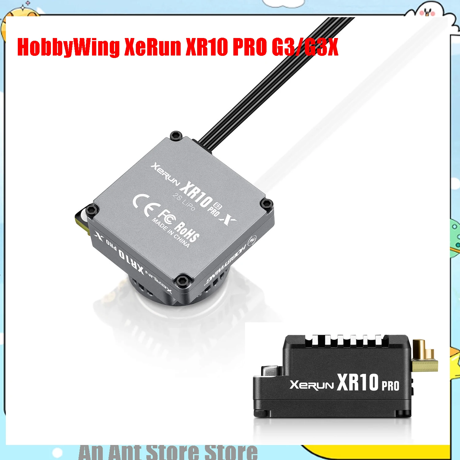 

2025 HobbyWing XeRun XR10 PRO G3/G3X 160A Racing ESC