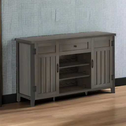 Muebles para vino, mueble Buffet con almacenamiento, mueble de almacenamiento Industrial con cajón, mueble de cocina de granja con estante para vino rústico