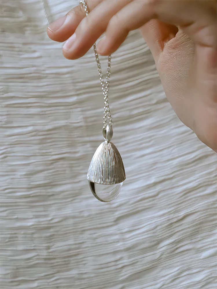 

Brass Long Chain Clear Crystal Necklaces Women Jewelry Punk Hiphop Designer Runway Rare Boho Top Japan Korean