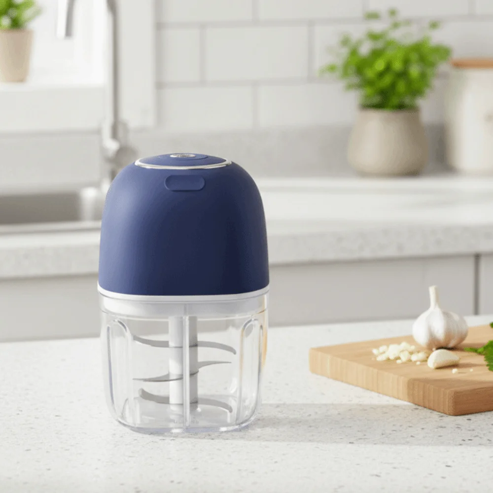 Kitchen Mixer Rechargeable Electric Meat Grinder 350 ML Wireless Kitchen Garlic Masher Efficient Transparent Food Chopper Onion