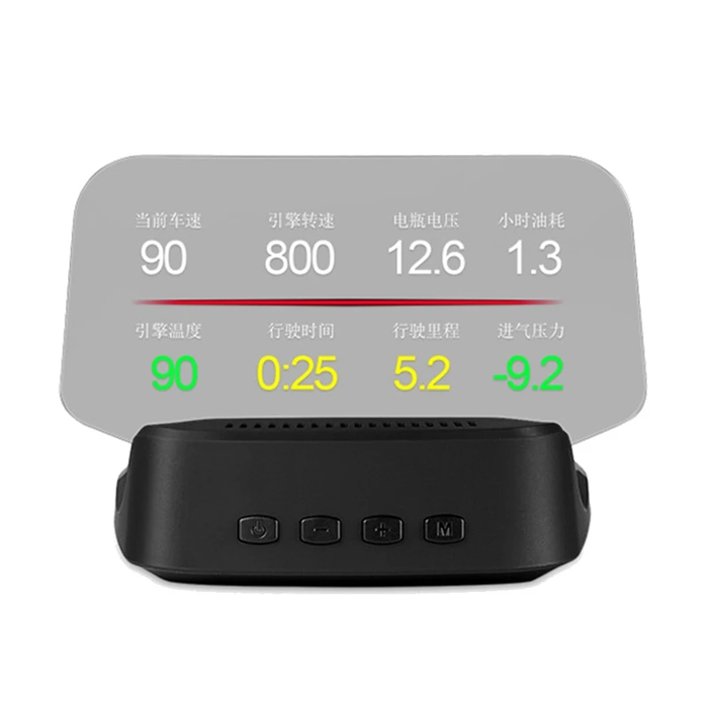 Newc2 Car HUD Head Up Display GPS Navigation OBD2 Scanner On-Board Computer Bluetooth Speedometer Projection