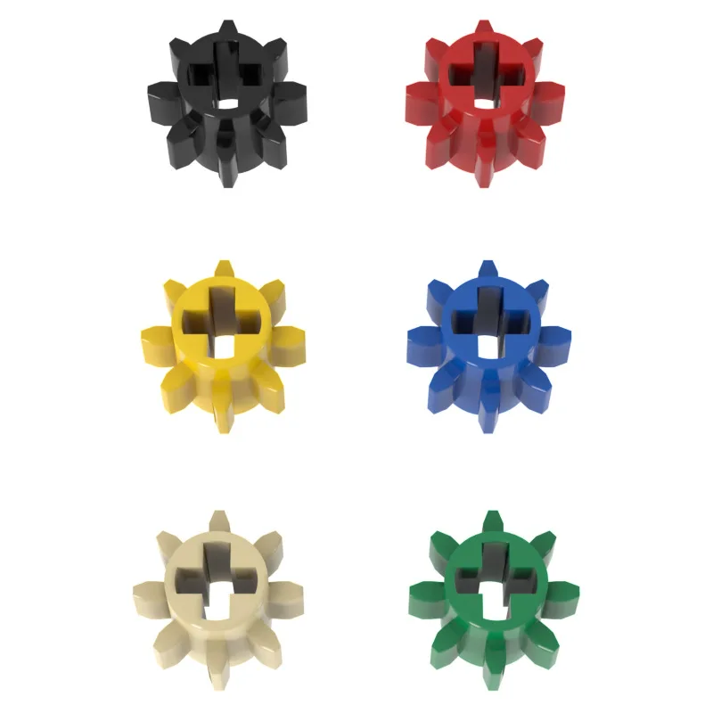 Small Particle Puzzle Building Blocks MOC Spare Parts 8-tooth Gear 1325 Compatible with LEGO 3647